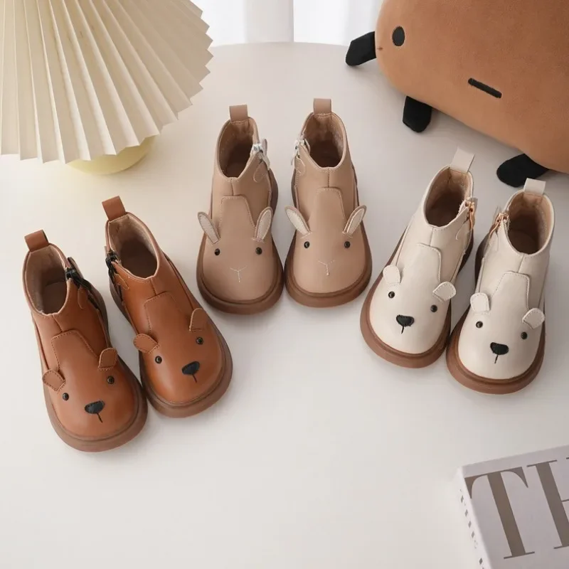 Girls' New Plush Soft Sole Warm Snow Resistant Boots Children's Side Zipper Waterproof Casual Flat Sole Single Leather Boot
Girls' New Plush Soft Sole Warm Snow Resistant Boots Children's Side Zipper Waterproof Casual Flat Sole Single Leather Boot