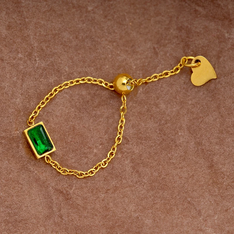 The size can be adjusted wholesale fashion charm 316L Stainless Steel green heart ring Ring Women's Rings Charm Ring Jewelry
The size can be adjusted wholesale fashion charm 316L Stainless Steel green heart ring Ring Women's Rings Charm Ring Jewelry