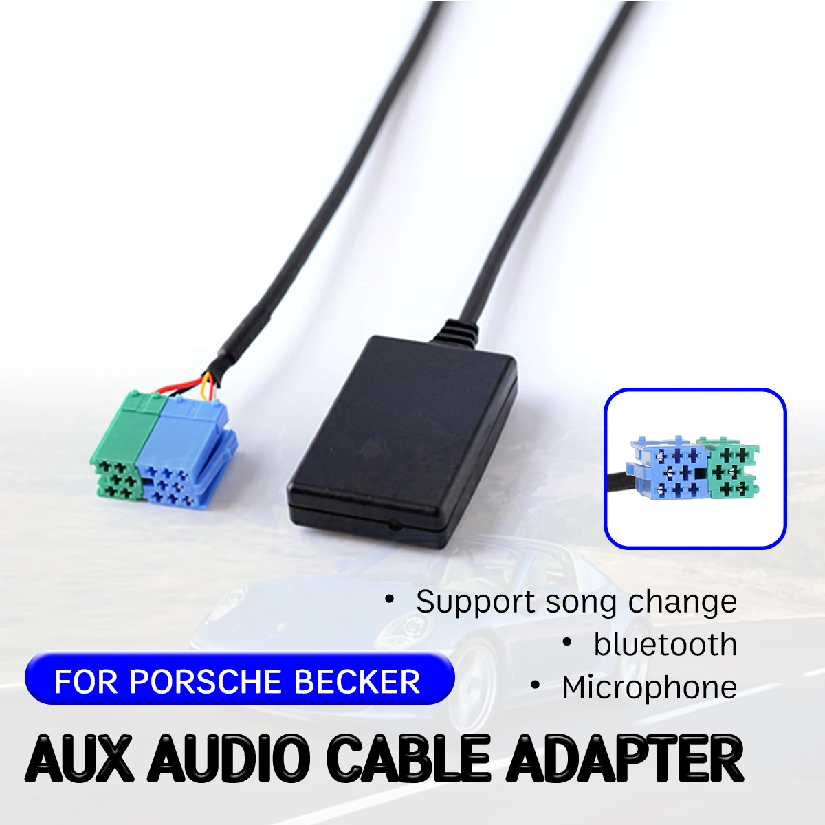 

Адаптер для ресивера Aux и ресивера, беспроводной модуль aux Hi-Fi с интерфейсом громкой связи для Porsche Becker Мексики Trafic Pro DTM bluetooth