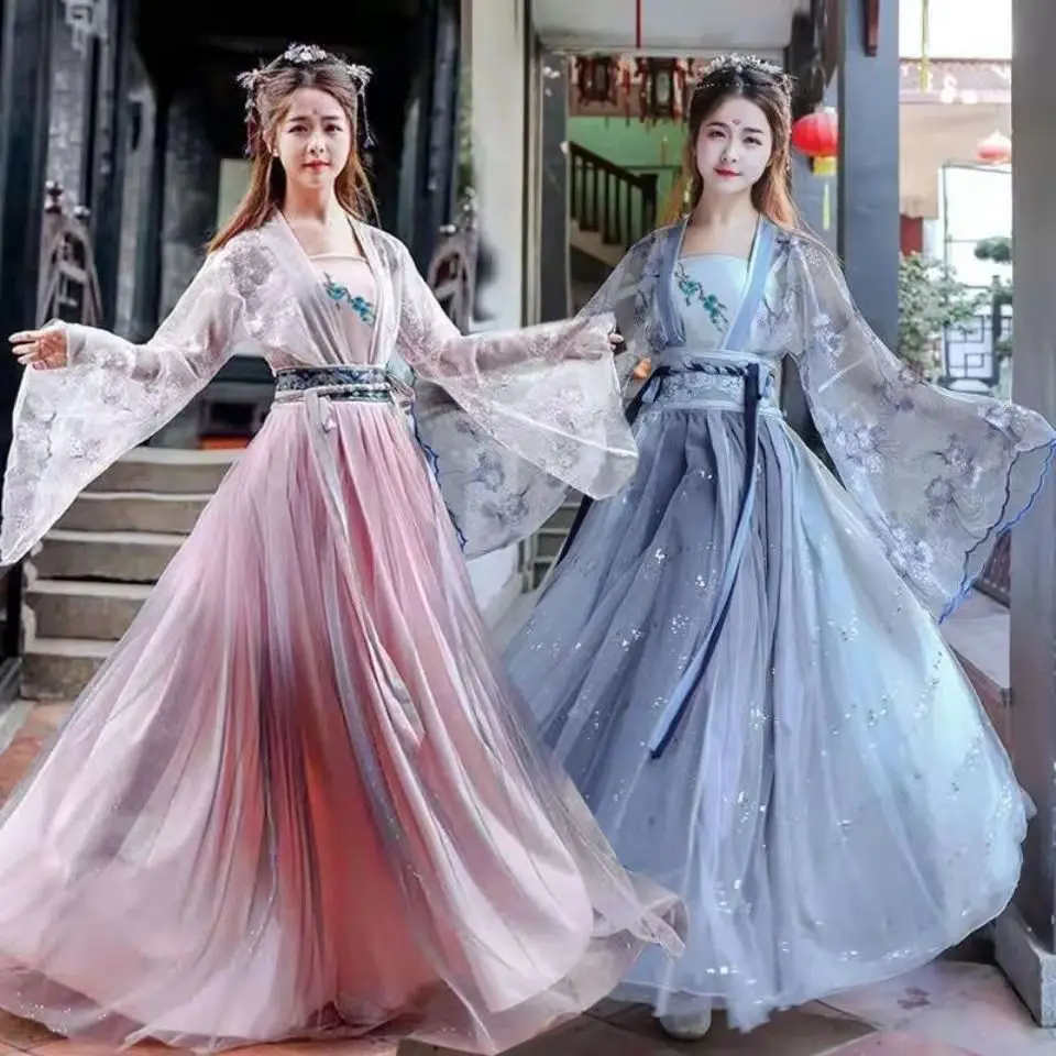 Traditional Tang Dynasty Hanfu Dresses for Women Flower Ancient Chinese Costumes Beautiful Dance Original Princess Robe
Traditional Tang Dynasty Hanfu Dresses for Women Flower Ancient Chinese Costumes Beautiful Dance Original Princess Robe