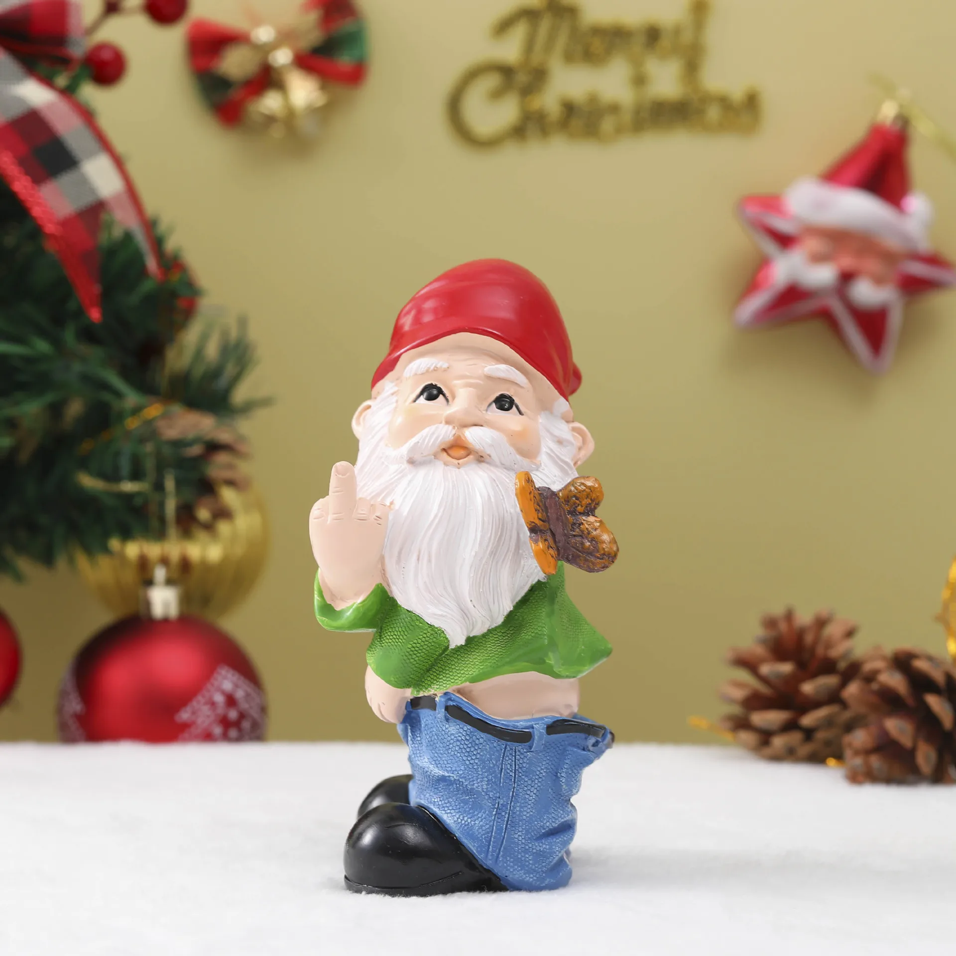 Creative Dwarf Sculpture Statue Garden Gnomes Decorative Figurines Crafts Middle Finger Elf Miniature Garden Dwarf Decoration
Creative Dwarf Sculpture Statue Garden Gnomes Decorative Figurines Crafts Middle Finger Elf Miniature Garden Dwarf Decoration