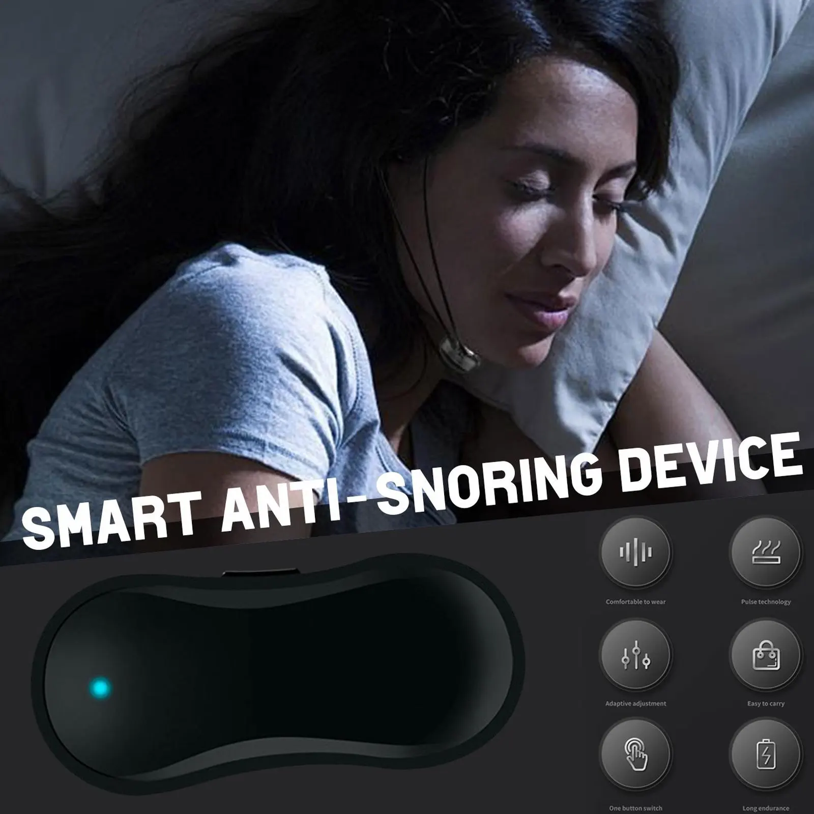 Electric Anti-snoring Device Sleep Device Anti Snore Chin Strap EMS Pulse Snore Stopper Effective Solution Snore Sleep Aid
Electric Anti-snoring Device Sleep Device Anti Snore Chin Strap EMS Pulse Snore Stopper Effective Solution Snore Sleep Aid