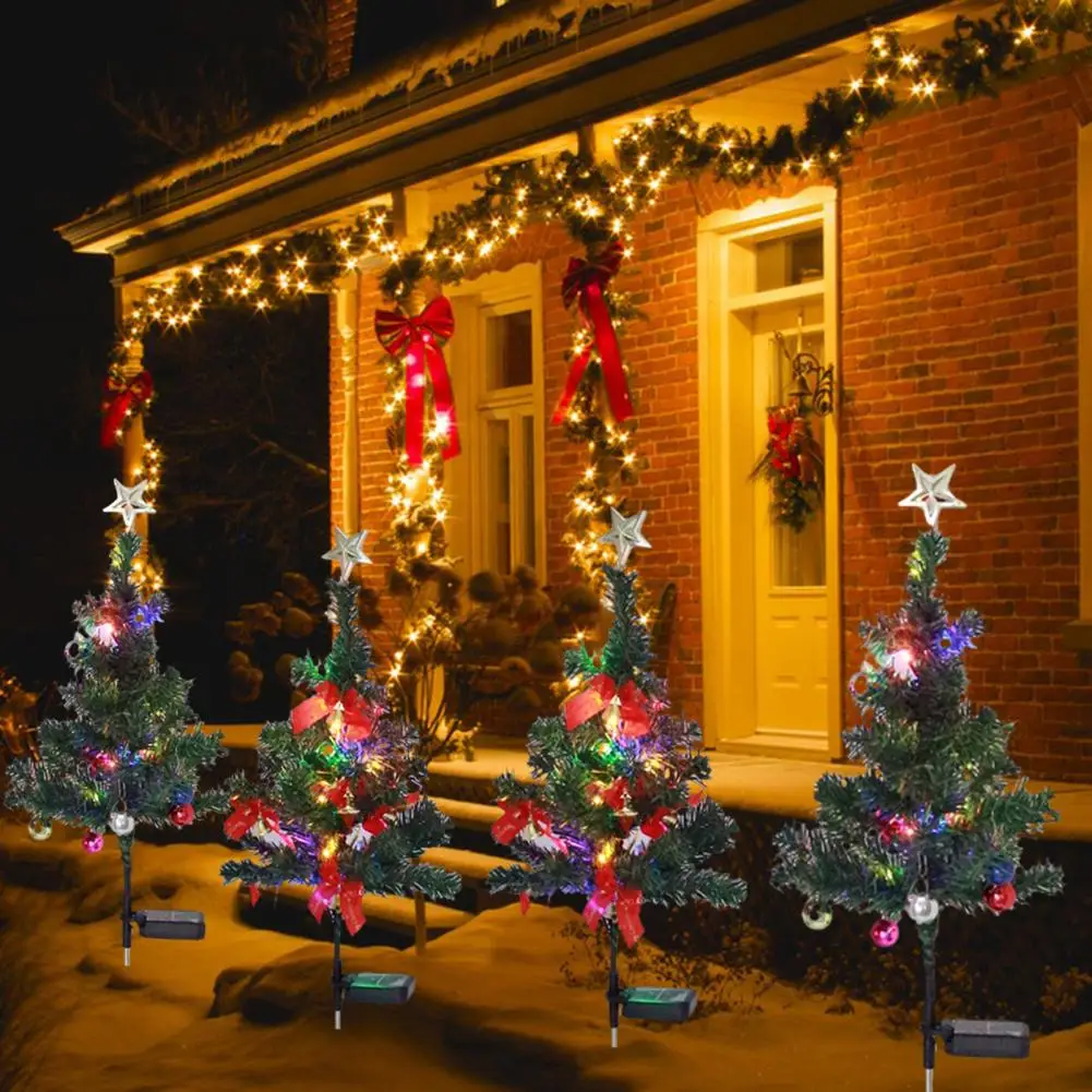 Solar Powered Christmas Lights Outdoor Solar Christmas Tree Lights Waterproof Led Decorations for Garden Lawn Patio 2pcs Ground
Solar Powered Christmas Lights Outdoor Solar Christmas Tree Lights Waterproof Led Decorations for Garden Lawn Patio 2pcs Ground