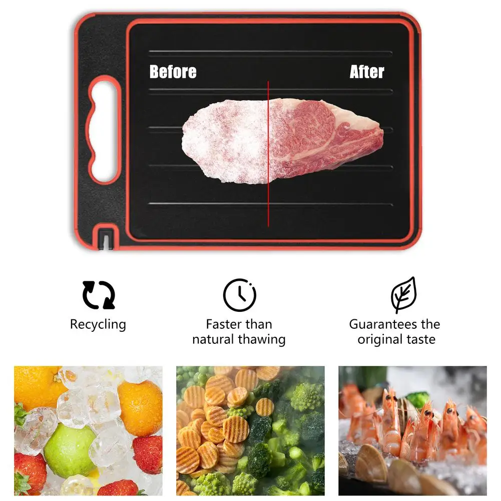4-in-1 Defrosting Board Double-sided Frost Away Plate Chopping Board Kitchen Gadget With Knife Sharpener
4-in-1 Defrosting Board Double-sided Frost Away Plate Chopping Board Kitchen Gadget With Knife Sharpener