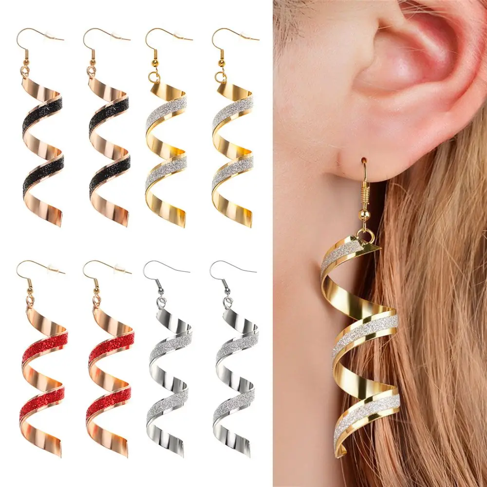 Drop Earrings Frosted Women Girl Ear Jewelry Drop Earrings Geometric Twist Long Wave Spiral Hanging Long Earrings
Drop Earrings Frosted Women Girl Ear Jewelry Drop Earrings Geometric Twist Long Wave Spiral Hanging Long Earrings