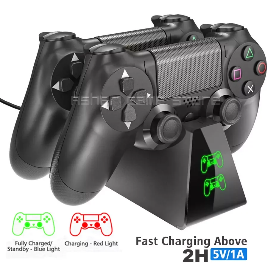 Newest PS4 Pro Dual Controller Fast Charging Dock Base 2H Charger Station Stand 4 Dualshock 4 Gamepad
Newest PS4 Pro Dual Controller Fast Charging Dock Base 2H Charger Station Stand 4 Dualshock 4 Gamepad