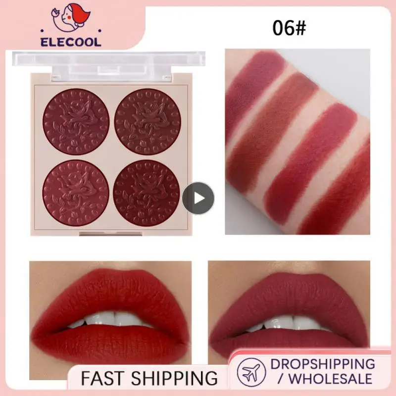 4 Color Lipstick Moisturizing Non-sticky Cup Lipstick Lip Tint Pigment Delicate Lipstick Palette Beauty Cosmetics Lips Makeup 
4 Color Lipstick Moisturizing Non-sticky Cup Lipstick Lip Tint Pigment Delicate Lipstick Palette Beauty Cosmetics Lips Makeup