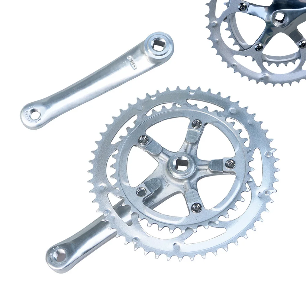 Bicycle Road Double Chainwheel Set Crankset Chainset 170mm Square Taper Hole Silver Crank Five-claw Crank Double Disc 110BCD
Bicycle Road Double Chainwheel Set Crankset Chainset 170mm Square Taper Hole Silver Crank Five-claw Crank Double Disc 110BCD