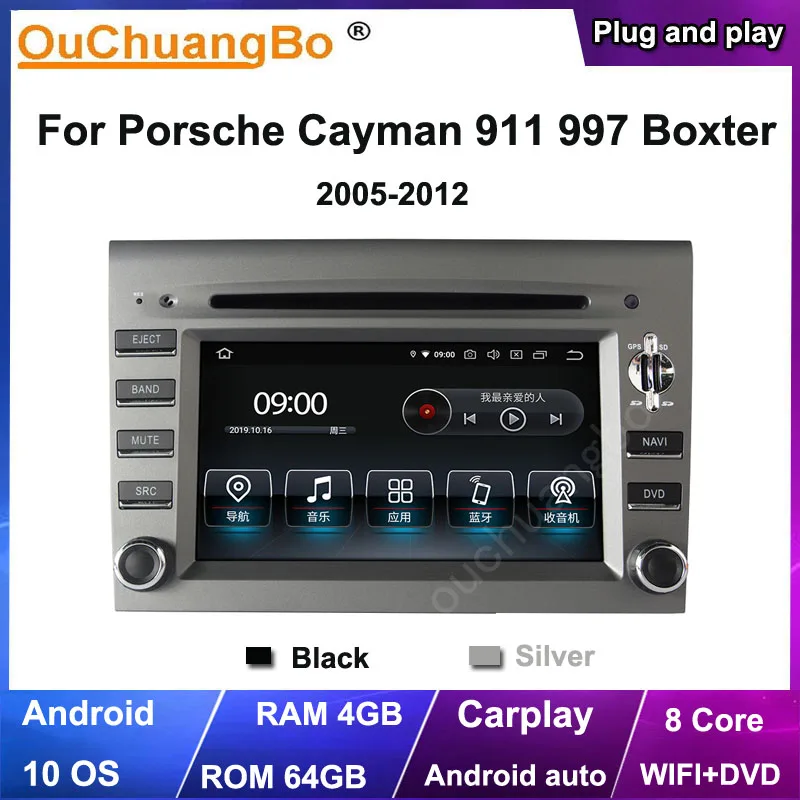 Ouchuangbo 2 Din Car Radio GPS For Porsche BOXTER CAYMAN 911 997 2005-2012 Support 8 core 64GB DVD Android 10 CarPlay Auto
Ouchuangbo 2 Din Car Radio GPS For Porsche BOXTER CAYMAN 911 997 2005-2012 Support 8 core 64GB DVD Android 10 CarPlay Auto