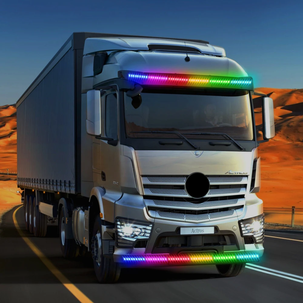 24V LED Truck Ambient Light Roof Bumper Lamp Lorry Decorative Lamp Neon Lights Car Accessories Caravan Strip RGB Ambient Light
24V LED Truck Ambient Light Roof Bumper Lamp Lorry Decorative Lamp Neon Lights Car Accessories Caravan Strip RGB Ambient Light