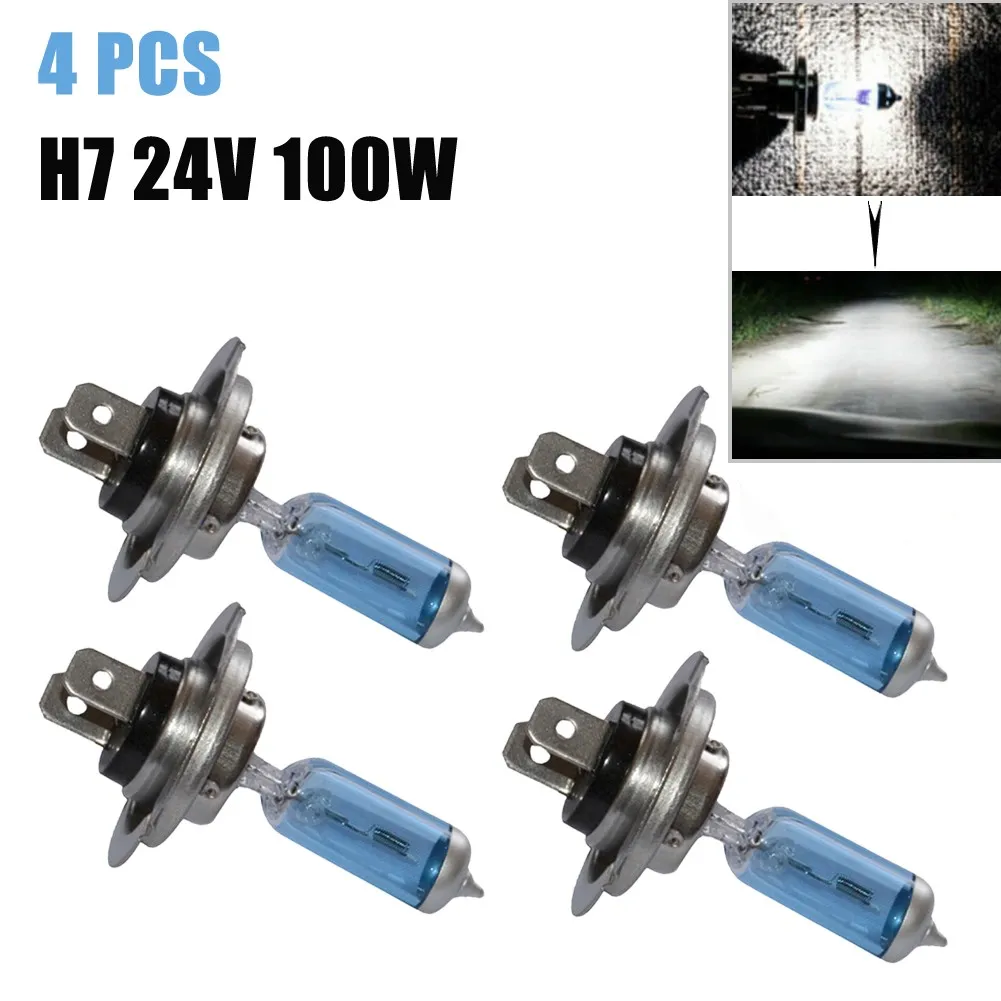 4pcs Car Headlight Halogen Lamp Quartz Material H7 24V 100W Super White 6000K Car Lights Car Headlight Bulbs
4pcs Car Headlight Halogen Lamp Quartz Material H7 24V 100W Super White 6000K Car Lights Car Headlight Bulbs