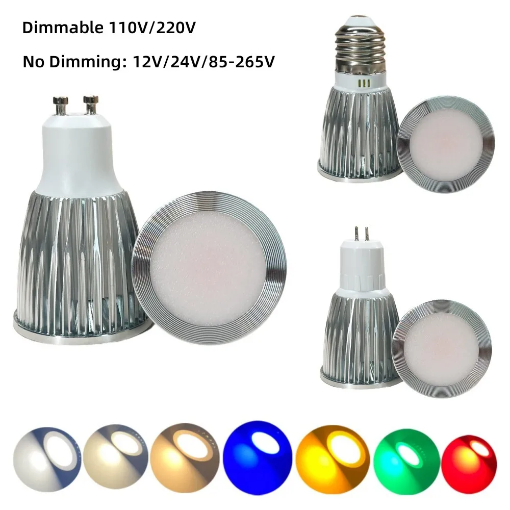 7W COB Spotlight Bulbs E27 E14 E12 GU10 GU5.3 B22 B15 Mini Bulbs 12V 24V 85-265V Aluminum Led Spot Bulb for Home Useful Lamps
7W COB Spotlight Bulbs E27 E14 E12 GU10 GU5.3 B22 B15 Mini Bulbs 12V 24V 85-265V Aluminum Led Spot Bulb for Home Useful Lamps