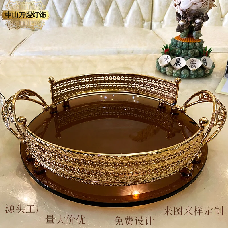 Домашняя тарелка для фруктов в европейском стиле, роскошная Высококачественная тарелка для хранения фруктов, металлическая стеклянная коф... 
Домашняя тарелка для фруктов в европейском стиле, роскошная Высококачественная тарелка для хранения фруктов, металлическая стеклянная коф...