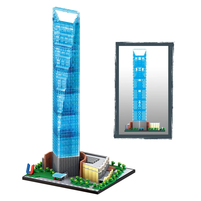 LZ 8010 Architecture Shanghai World Financial Center 3D Model DIY Mini Diamond Blocks Bricks Building Toy for Children no Box
LZ 8010 Architecture Shanghai World Financial Center 3D Model DIY Mini Diamond Blocks Bricks Building Toy for Children no Box