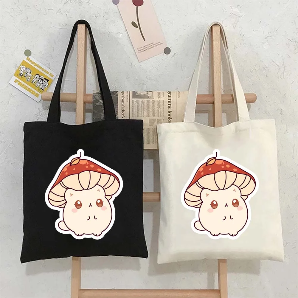 Tote Bags for Women Cute Cat Mushroom Canvas Shopping Beach Bag Large Capacity Reusable Handbags
Tote Bags for Women Cute Cat Mushroom Canvas Shopping Beach Bag Large Capacity Reusable Handbags