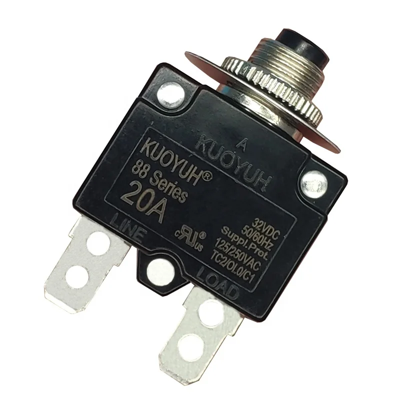 Kuoyuh 88 series 20A waterproof motor thermal protector electronic disyuntor circuit breaker
Kuoyuh 88 series 20A waterproof motor thermal protector electronic disyuntor circuit breaker