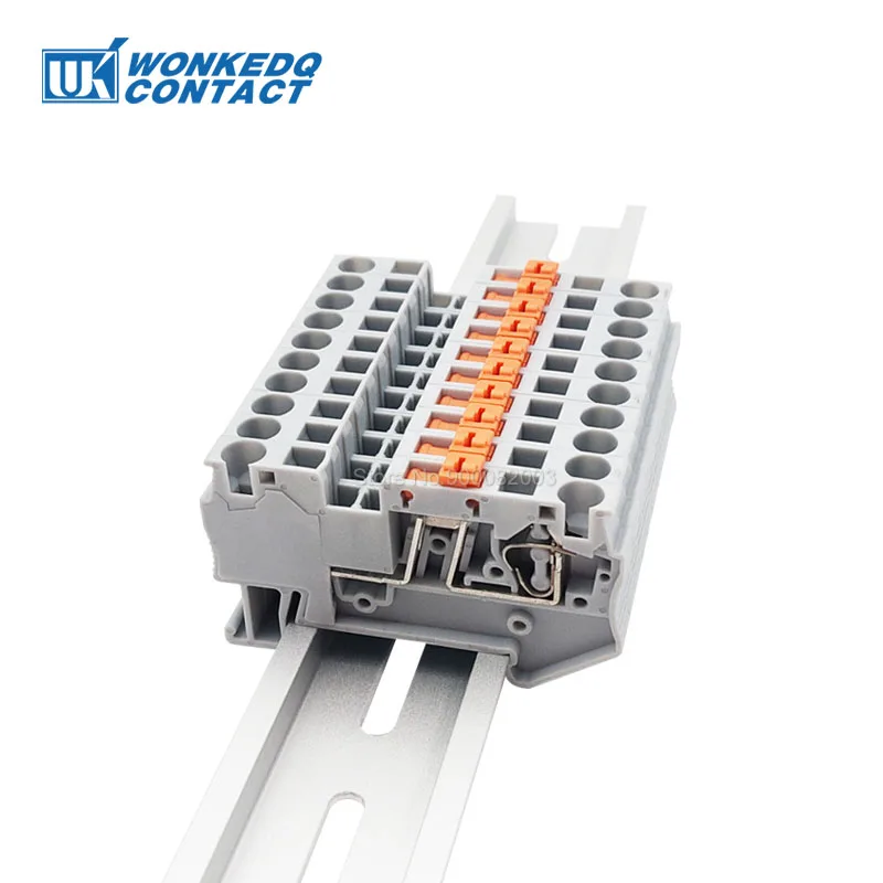 10Pcs ST 4-MT Knife Disconnect Terminal Block 4mm Wire Cable 20A Spring-Cage Electric Test Termin DIN Rail Connector ST4-MT
10Pcs ST 4-MT Knife Disconnect Terminal Block 4mm Wire Cable 20A Spring-Cage Electric Test Termin DIN Rail Connector ST4-MT