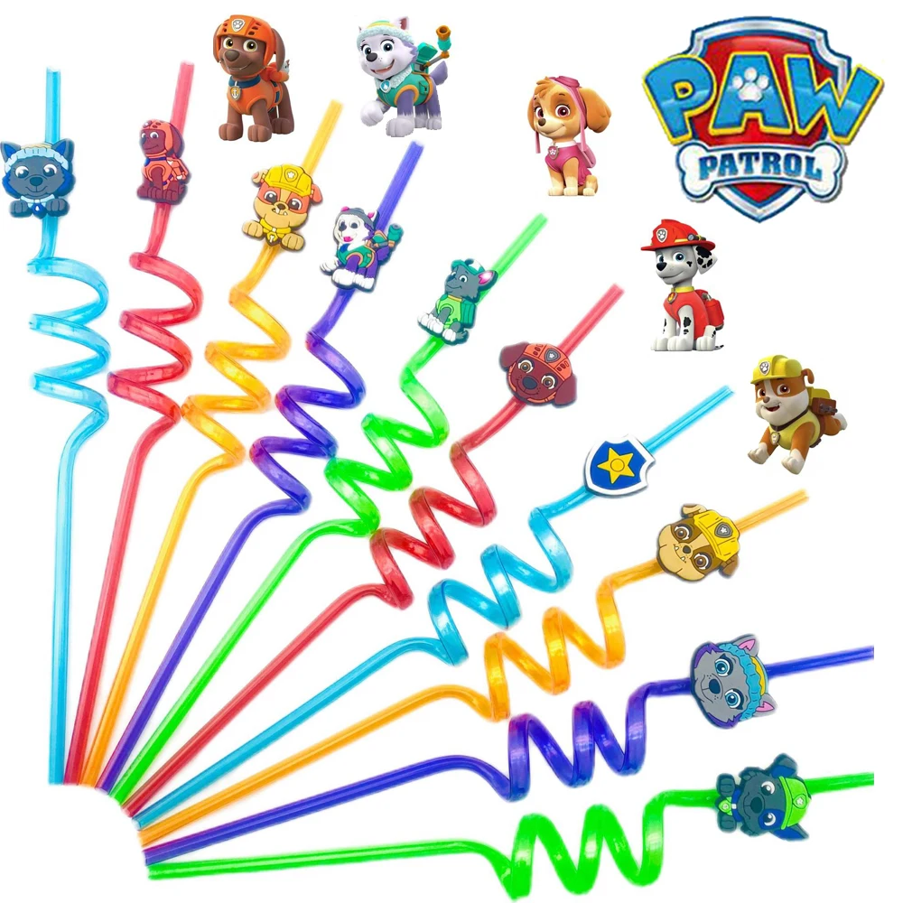 10pcs Paw Patrol Anime Figure Skye Straw Reusable Kids Milkshake Ice Drinks Pipette Cartoon Theme Party Supplies Plastic Straws
10pcs Paw Patrol Anime Figure Skye Straw Reusable Kids Milkshake Ice Drinks Pipette Cartoon Theme Party Supplies Plastic Straws