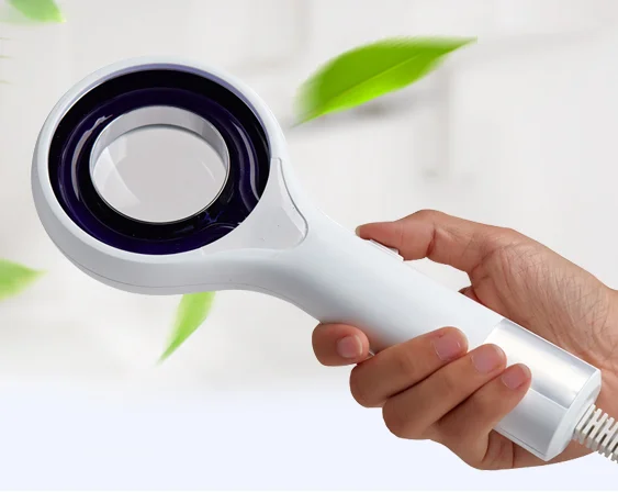 Household medical vitiligo detection lamp white spot white hurricane phototherapy instrument wood lamp
Household medical vitiligo detection lamp white spot white hurricane phototherapy instrument wood lamp