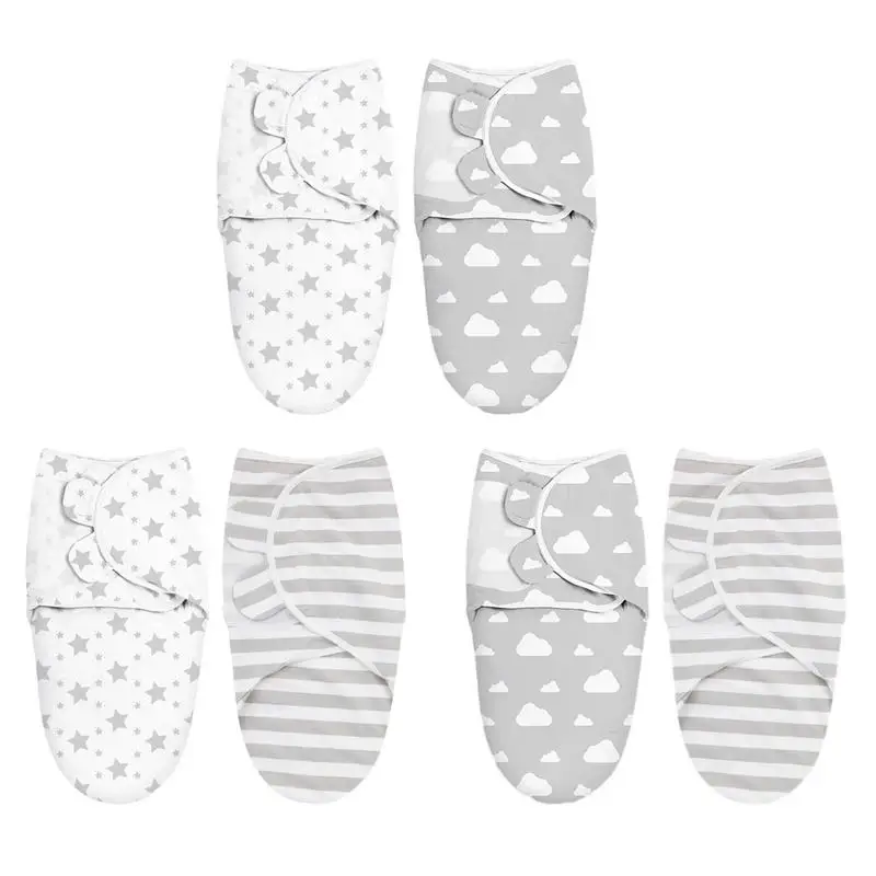 

2PCS Kid Swaddle Blankets Newborn Ultra Soft Cotton Swaddle Sleeping Wrap Kid Receiving Blanket For Child Boys Girls 0-12 Months