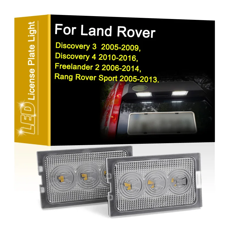 12V LED Number Plate Lamp For Land Rover Discovery 3/4 Freelander 2 Rang Rover Sport White License Plate Light Assembly
12V LED Number Plate Lamp For Land Rover Discovery 3/4 Freelander 2 Rang Rover Sport White License Plate Light Assembly