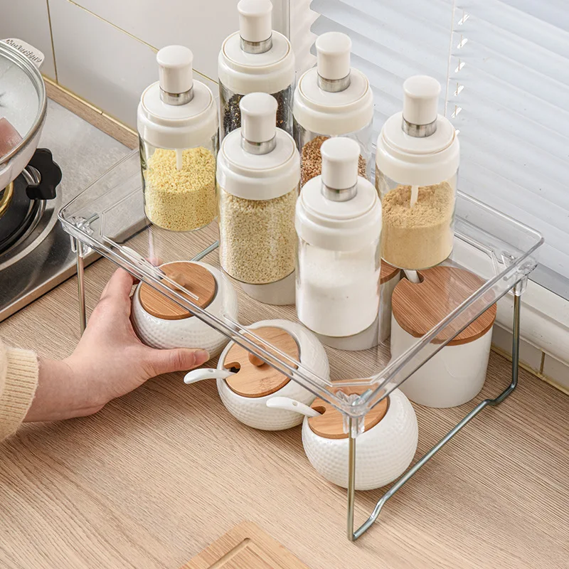 Superimposed kitchen desktop storage rack toilet storage cabinet layering shelving office folding organizer
Superimposed kitchen desktop storage rack toilet storage cabinet layering shelving office folding organizer
