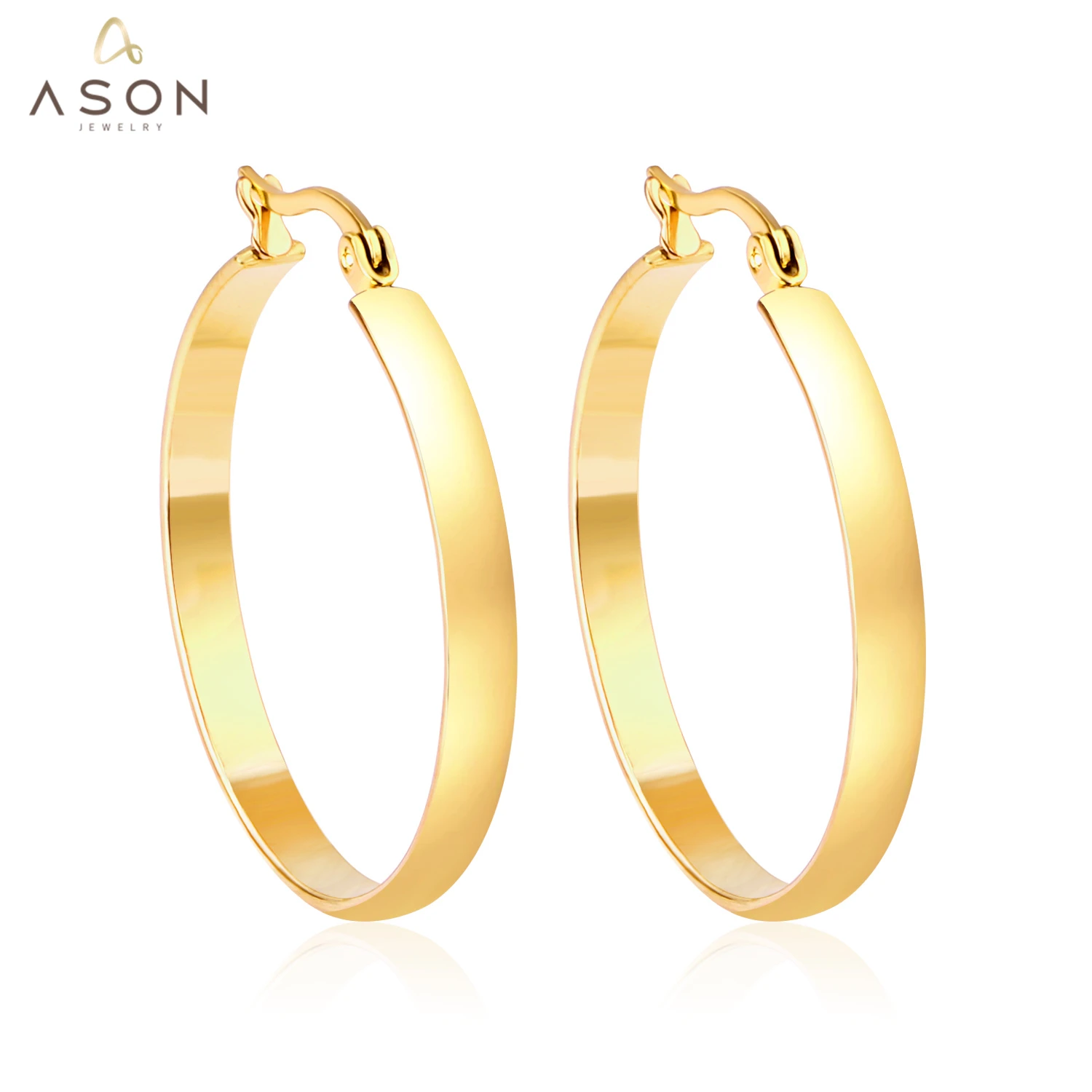 ASONSTEEL Big Hoop Earrings for Women Gold/Silver Color Circle Round Earrings Size 10mm-40mm Female Accessories Brincon Students
ASONSTEEL Big Hoop Earrings for Women Gold/Silver Color Circle Round Earrings Size 10mm-40mm Female Accessories Brincon Students