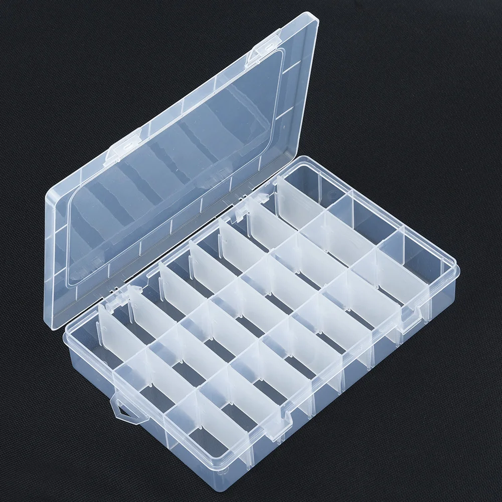 

10/15/24/36 Grids Storage Boxes Transparent Compartment Adjustable Jewelry Storage Box Container Portable Ring Beads Organizer