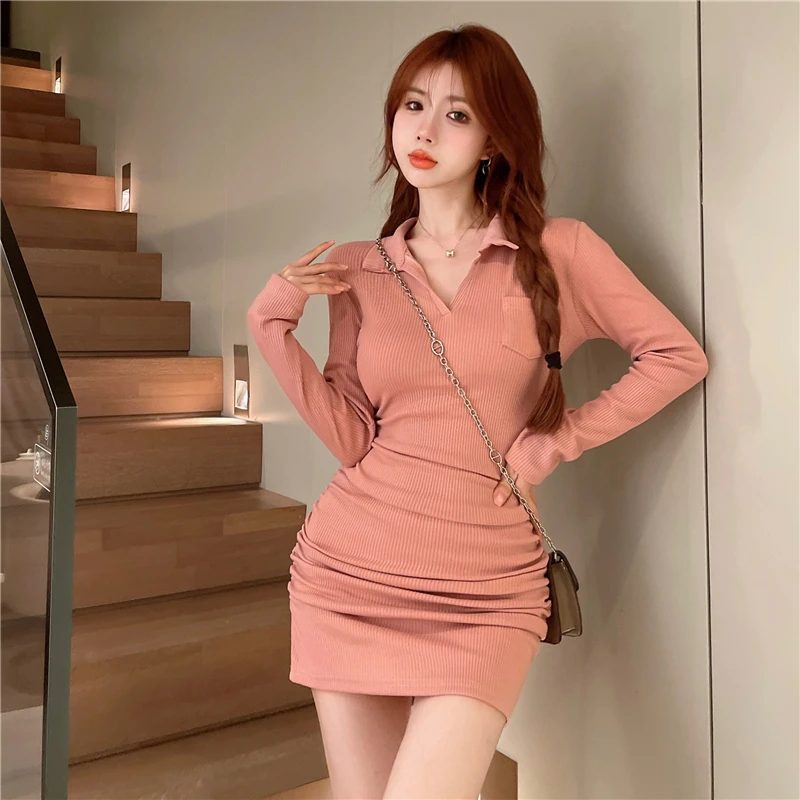 2023 Autumn Small Fresh Dress Slim Knitted Long Sleeve Sexy Hip Fold Free Shipping
2023 Autumn Small Fresh Dress Slim Knitted Long Sleeve Sexy Hip Fold Free Shipping