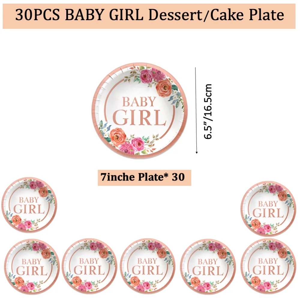 30PCS Baby Girl 7inch Plate Sets Disposable Decoration For Birthday School Baby shower Wedding Children Dinner Funny Celebration
30PCS Baby Girl 7inch Plate Sets Disposable Decoration For Birthday School Baby shower Wedding Children Dinner Funny Celebration