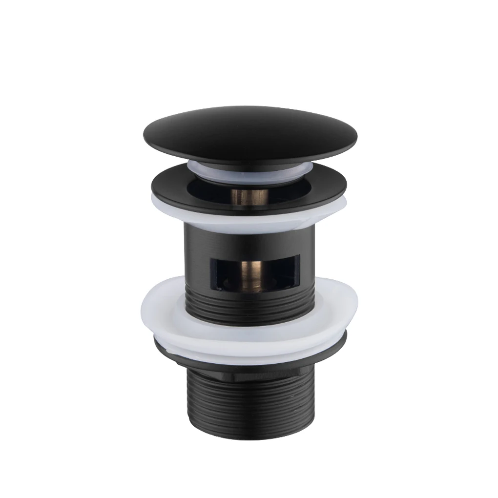 Matte Black Gold Bathroom Basin Sink Stainless Steel Drain With Overflow Kitchen Bath Drain Stopper with Hole
Matte Black Gold Bathroom Basin Sink Stainless Steel Drain With Overflow Kitchen Bath Drain Stopper with Hole