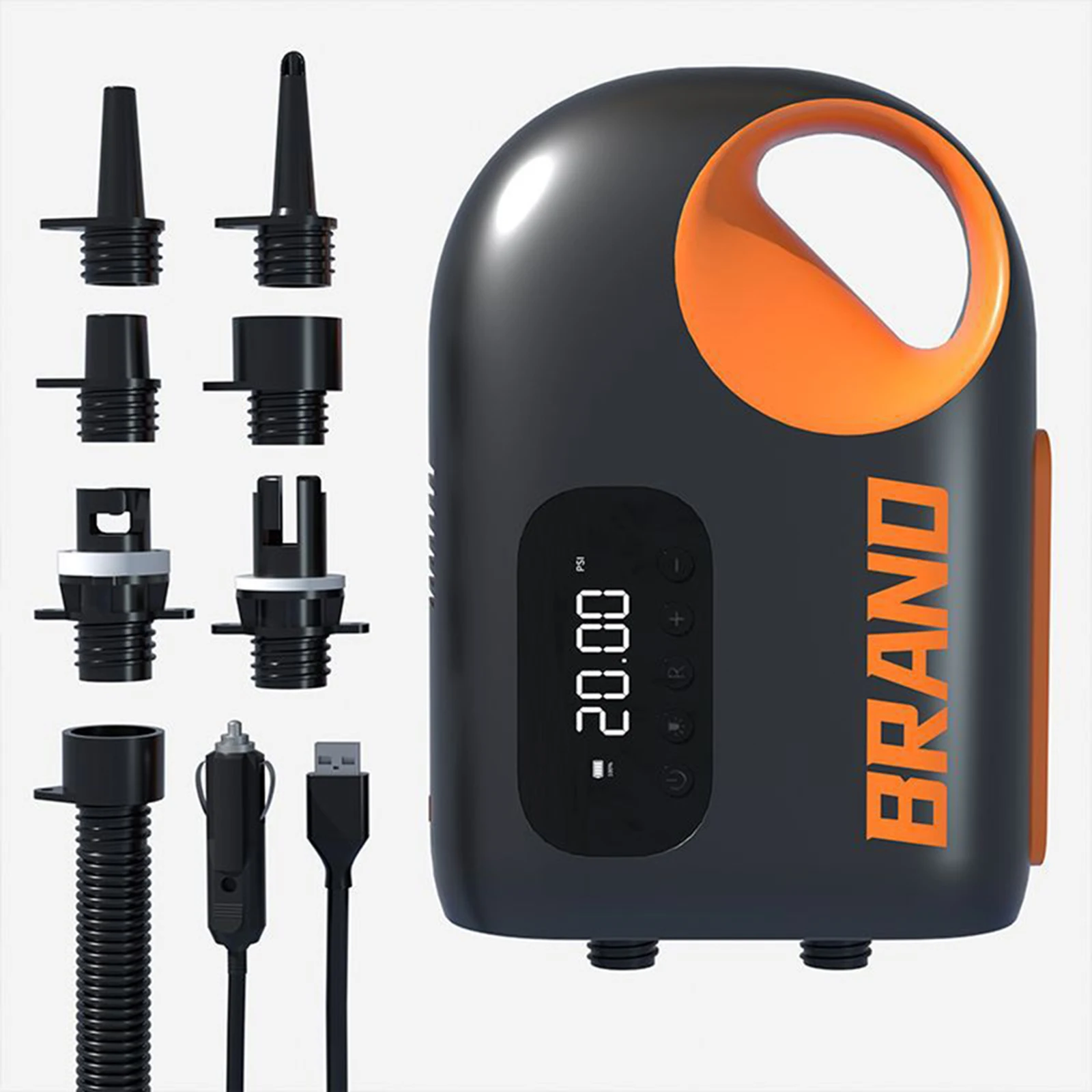 Durable High Quality Electric Air Pump Air Inflator Kit 1 Set 20PSI 5V 120W Multi Purpose Paddle Board Portable
Durable High Quality Electric Air Pump Air Inflator Kit 1 Set 20PSI 5V 120W Multi Purpose Paddle Board Portable