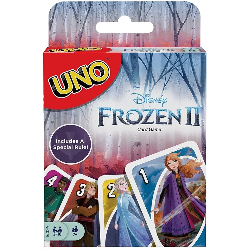 Забавные настольные игры UNO Frozen Эльза и Анна Семейные развлекательные веселые