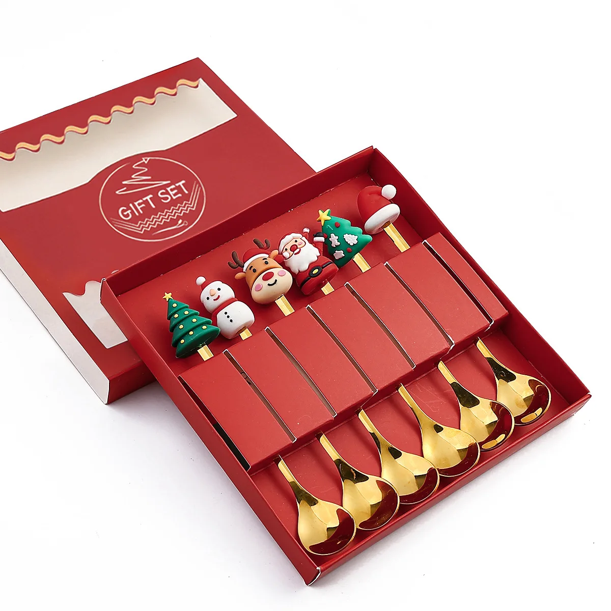 6 Pcs Christmas Spoon Set Cartoon Coffee Spoon Christmas Tree Spoon Gift Spoon Christmas Gift
6 Pcs Christmas Spoon Set Cartoon Coffee Spoon Christmas Tree Spoon Gift Spoon Christmas Gift