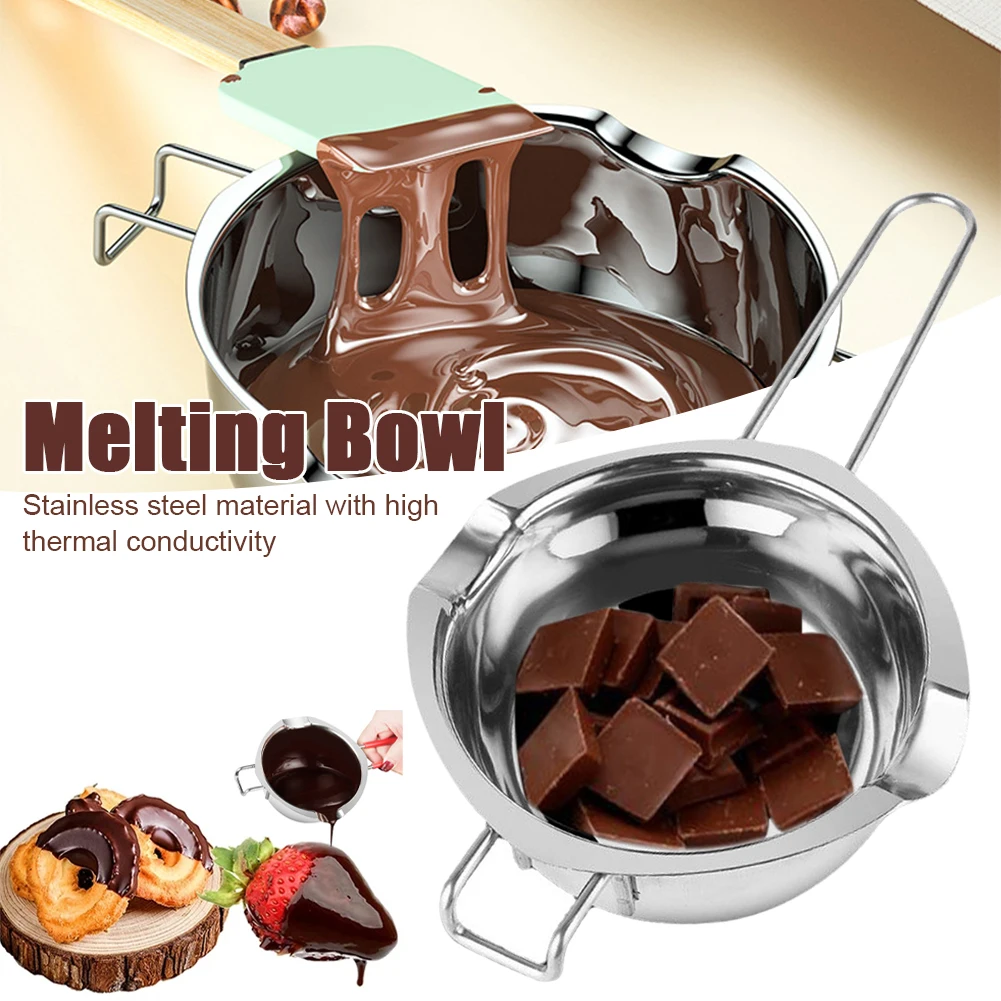 Stainless Steel Chocolate Melt Pot Butter Milt Melt Ting Bowl Long Grip Handle DIY Pastry Cooking Dessert Kitchen Accessories
Stainless Steel Chocolate Melt Pot Butter Milt Melt Ting Bowl Long Grip Handle DIY Pastry Cooking Dessert Kitchen Accessories