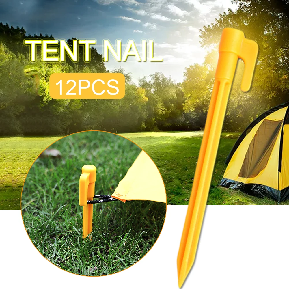 12pcs Tent Nails Beach mat Nail Outdoor Camping Windproof Fixed Plastic Nails Pile Anchors Awning tent nail
12pcs Tent Nails Beach mat Nail Outdoor Camping Windproof Fixed Plastic Nails Pile Anchors Awning tent nail