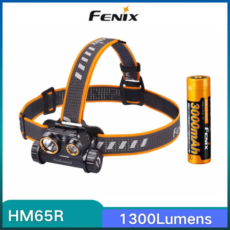 

Фонарь налобный Fenix HM65R, 18650 лм, 3000 мАч