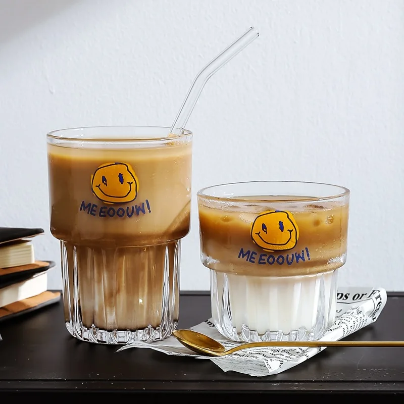 Korean Ins Style Ice Coffee Cup Milk Tea Cup Glass Can Be Superimposed Water Cup Milk Juice Cup Drinking Glasses
Korean Ins Style Ice Coffee Cup Milk Tea Cup Glass Can Be Superimposed Water Cup Milk Juice Cup Drinking Glasses