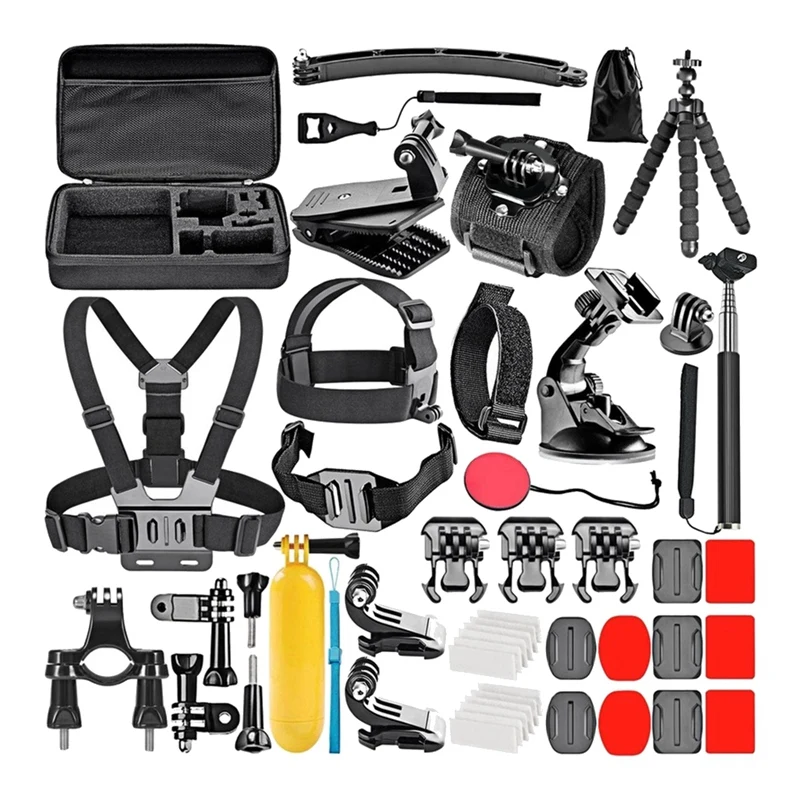 50 In 1 Action Camera Accessory Kit Waterproof Case Tripod For Gopro Hero9 8 Max Insta360 Action Osmo Sport Accessories
50 In 1 Action Camera Accessory Kit Waterproof Case Tripod For Gopro Hero9 8 Max Insta360 Action Osmo Sport Accessories