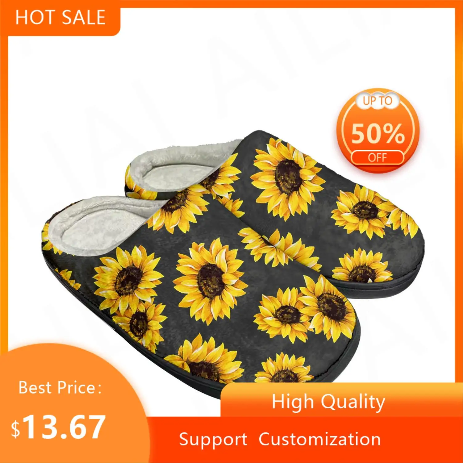 Хлопковые домашние тапочки с подсолнухами и желтыми цветами, мужские и женские сандалии, плюшевые повседневные теплые тапочки для спальни
Хлопковые домашние тапочки с подсолнухами и желтыми цветами, мужские и женские сандалии, плюшевые повседневные теплые тапочки для спальни