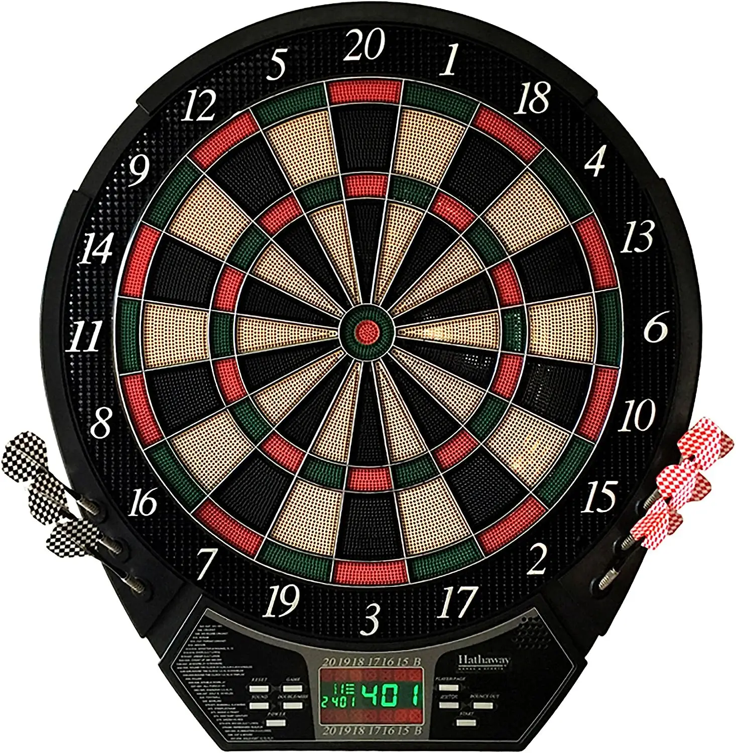 Electronic Soft Tip Dartboard,Black/Multi
Electronic Soft Tip Dartboard,Black/Multi