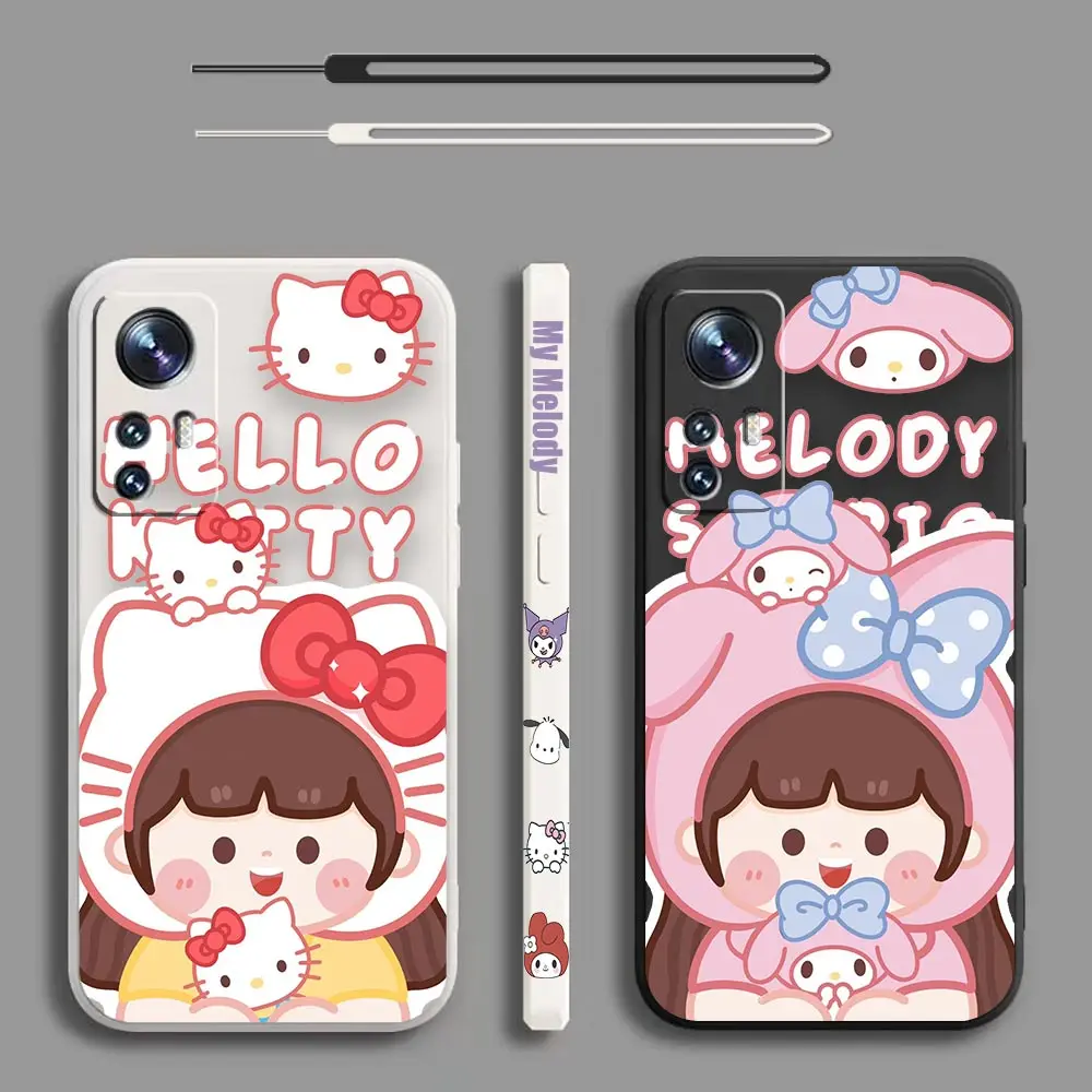 

My Melody Kitty Melody Anime Case For Xiaomi 13 12T 12 11 11T 10 10T 10S 9SE 9 CC9 8SE 8 A3 Lite Pro Ultra Tpro Cover Funda Capa