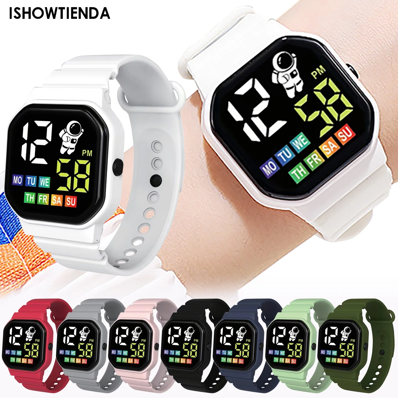 

Children's Sports Watch Display Week Suitable For Outdoor Electronic Watch For Students Reloj Dijital Para Niños Montre Enfant