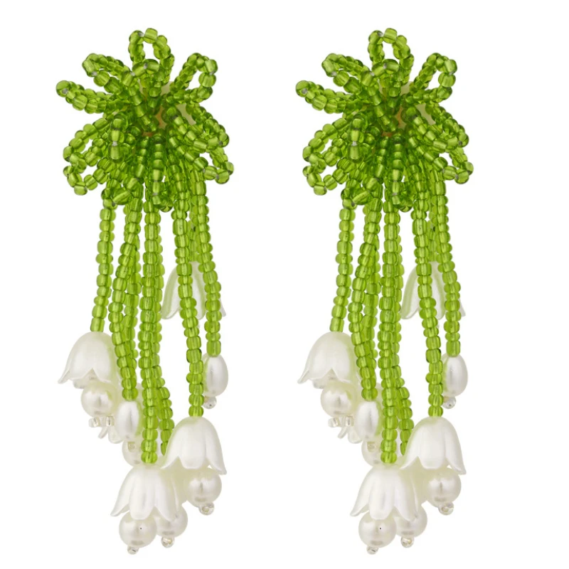 Exaggerated Handmade Beaded Long Flower Earrings for Woman Bohemian Beaded Tassel Earrings
Exaggerated Handmade Beaded Long Flower Earrings for Woman Bohemian Beaded Tassel Earrings