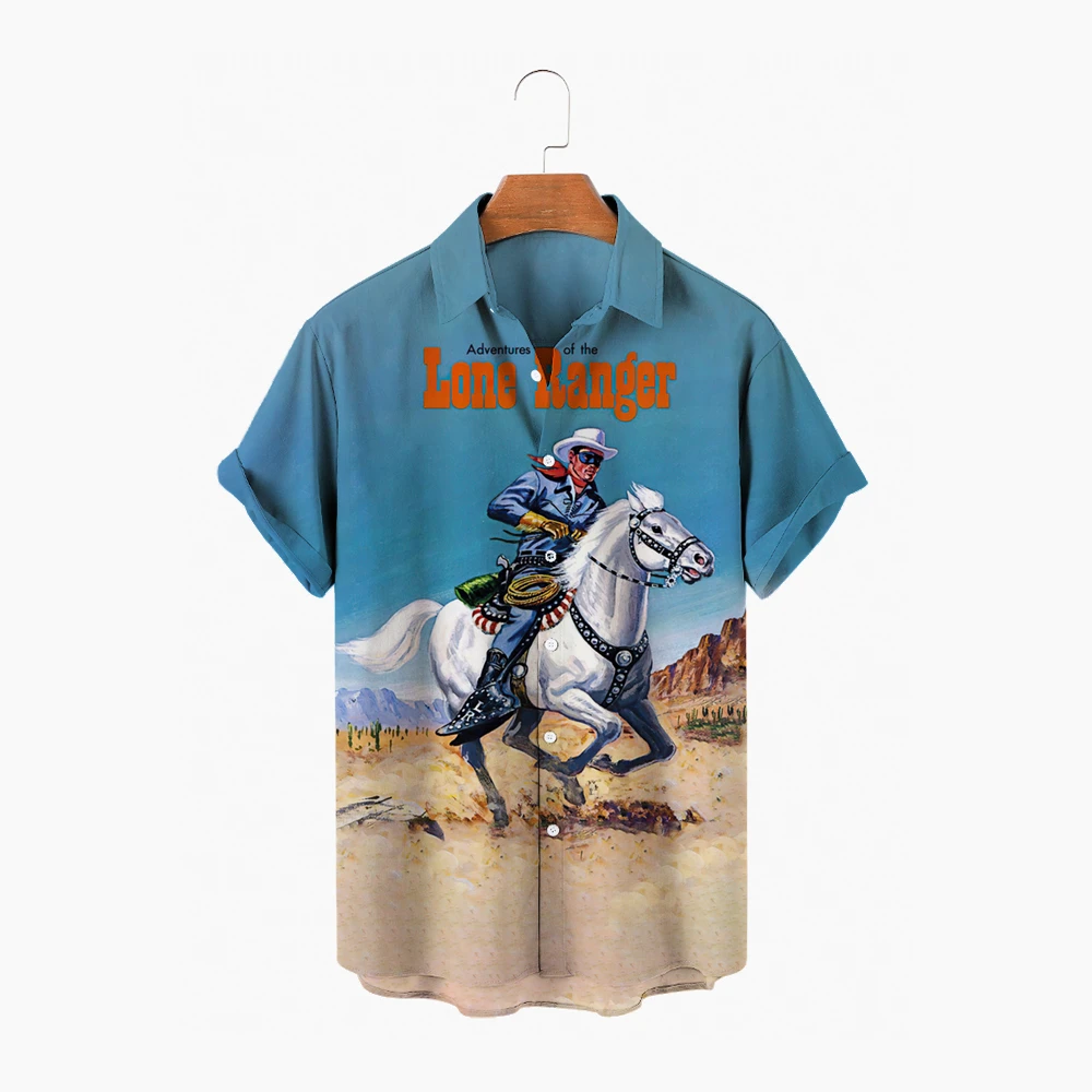 Fashion western stitching men's shirt personality short-sleeved loose button casual brand shirt men Camisa Masculina 2022
Fashion western stitching men's shirt personality short-sleeved loose button casual brand shirt men Camisa Masculina 2022