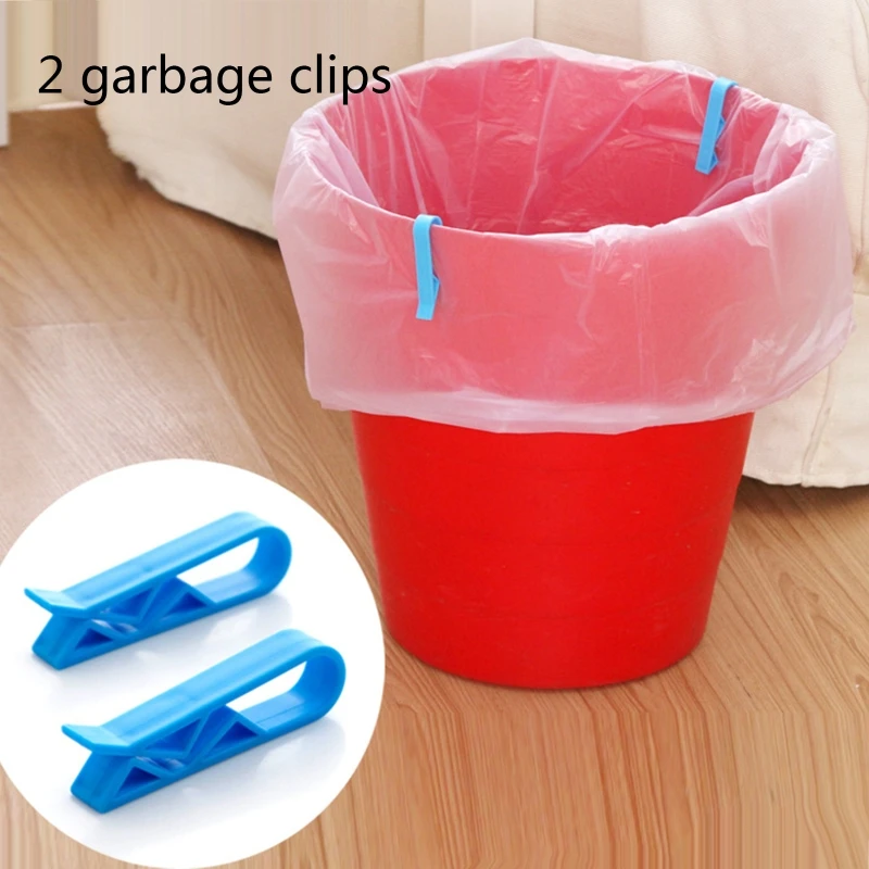 

Dustbin Clip 1/2 pcs Waste Paper Bin Garbage Bag Fixing Clamp Household for Home Kitchen Junk Edge Bag Fixer Food Storage T21C