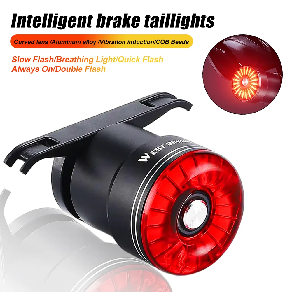 Bicycle Tail Light Brake Type-C Rechargeable Tail Light Road Cycling Bicycle LED Warning Light IP65 Waterproof Flash Accessories
Bicycle Tail Light Brake Type-C Rechargeable Tail Light Road Cycling Bicycle LED Warning Light IP65 Waterproof Flash Accessories