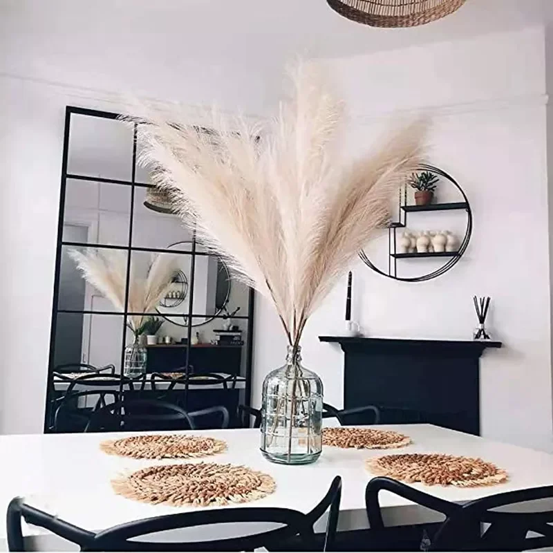 5Pcs Faux Pampas Grass Large 120/100/85cm Flower Bouquet Fake Artificial Pampas Grass Decor Tall Fluffy Stems Living Room Decor
5Pcs Faux Pampas Grass Large 120/100/85cm Flower Bouquet Fake Artificial Pampas Grass Decor Tall Fluffy Stems Living Room Decor