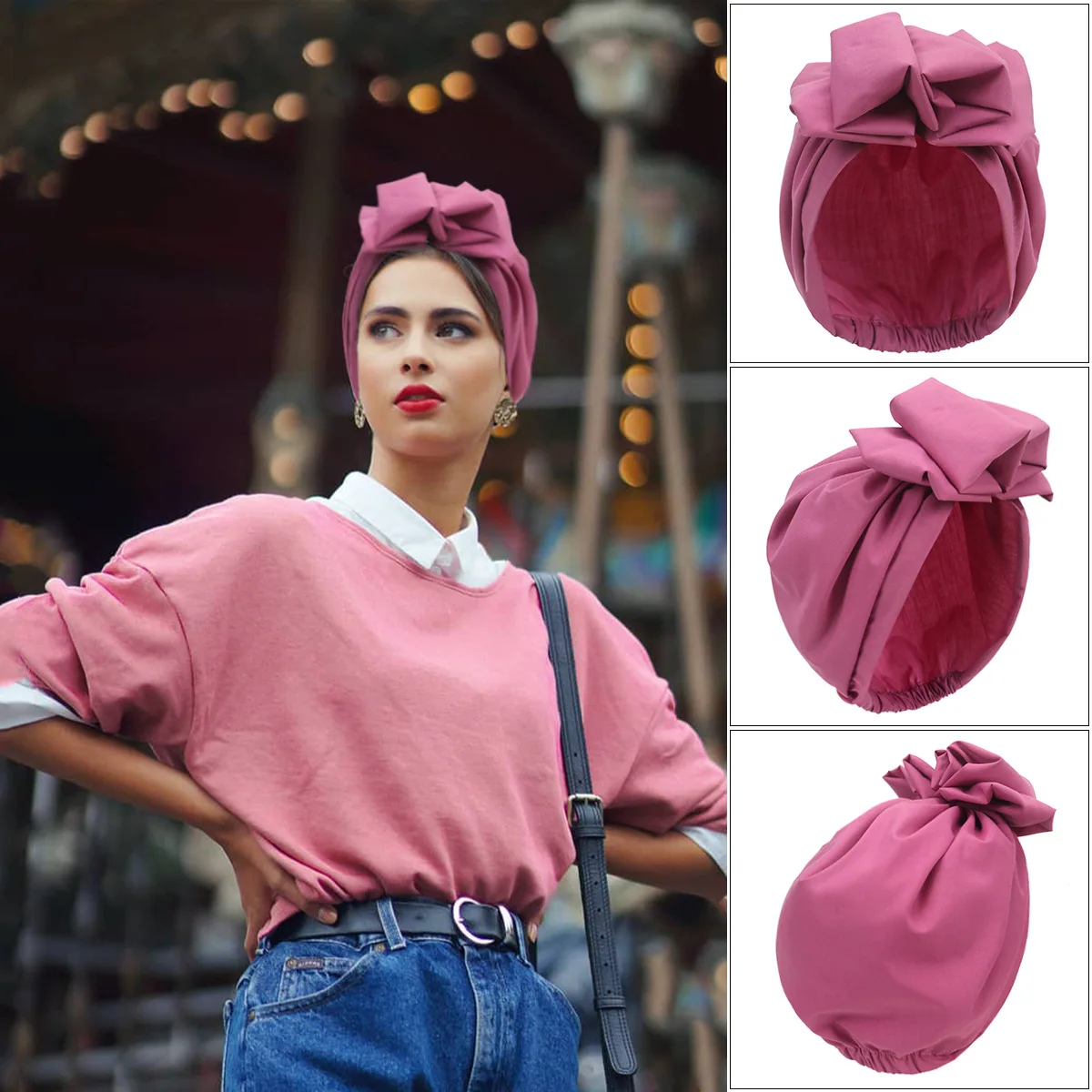 Muslim Hijab African Hijab Elegant Retro Women's Hat Solid Color Beanie Hat Hijab Muslim Women Headwear Fashion Casual Party
Muslim Hijab African Hijab Elegant Retro Women's Hat Solid Color Beanie Hat Hijab Muslim Women Headwear Fashion Casual Party