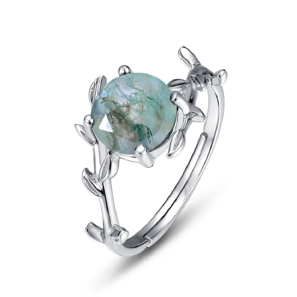 ALLNOEL Natural 8*8mm Green Moss Agate Rings 925 Sterling Silver For Women Unique Gemstone Engagement Wedding Fine Jewelry Gifts
ALLNOEL Natural 8*8mm Green Moss Agate Rings 925 Sterling Silver For Women Unique Gemstone Engagement Wedding Fine Jewelry Gifts